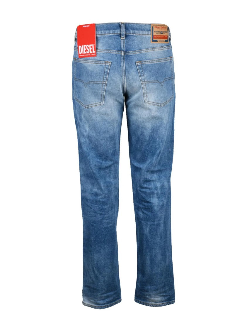 Diesel Light Blue Stretch Cotton Regular Jeans