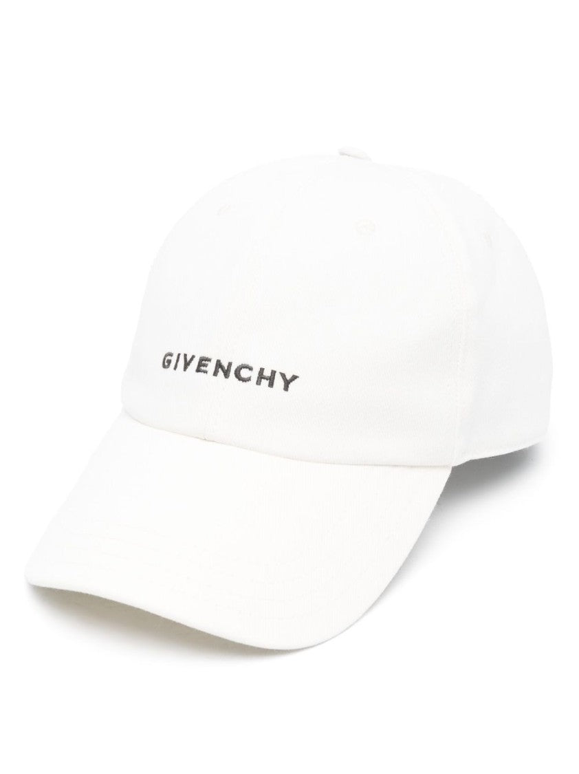 Givenchy Curved Brim White Cap