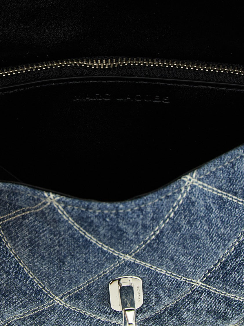 Marc Jacobs 'The Quilted Denim Dual Chain' Shoulder Bag