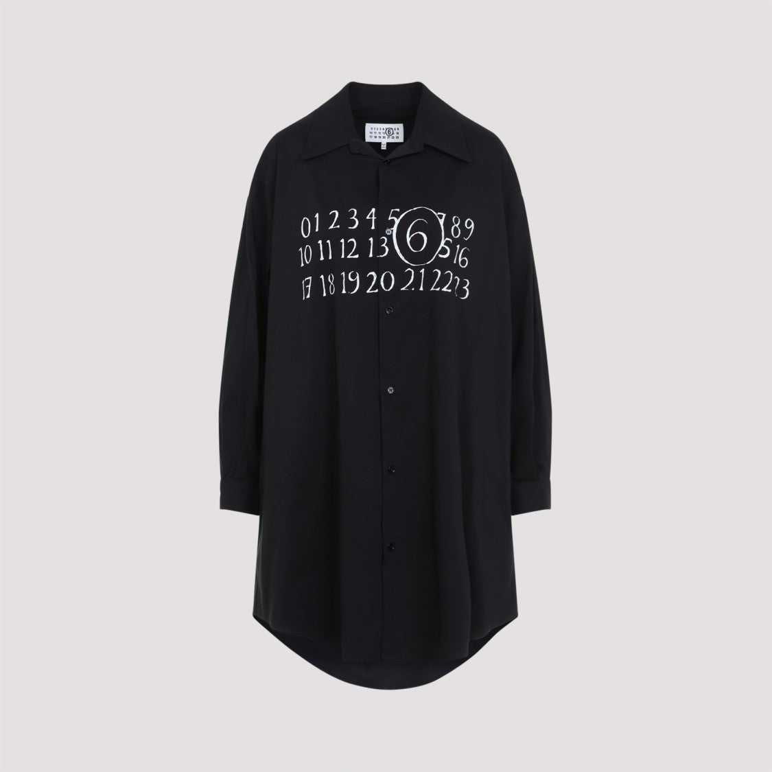 Mm6 By Maison Margiela Black Cotton Dress