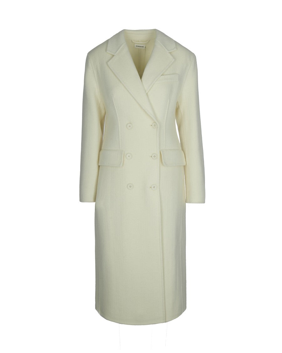 P.A.R.O.S.H. Butter Double-Breasted Coat