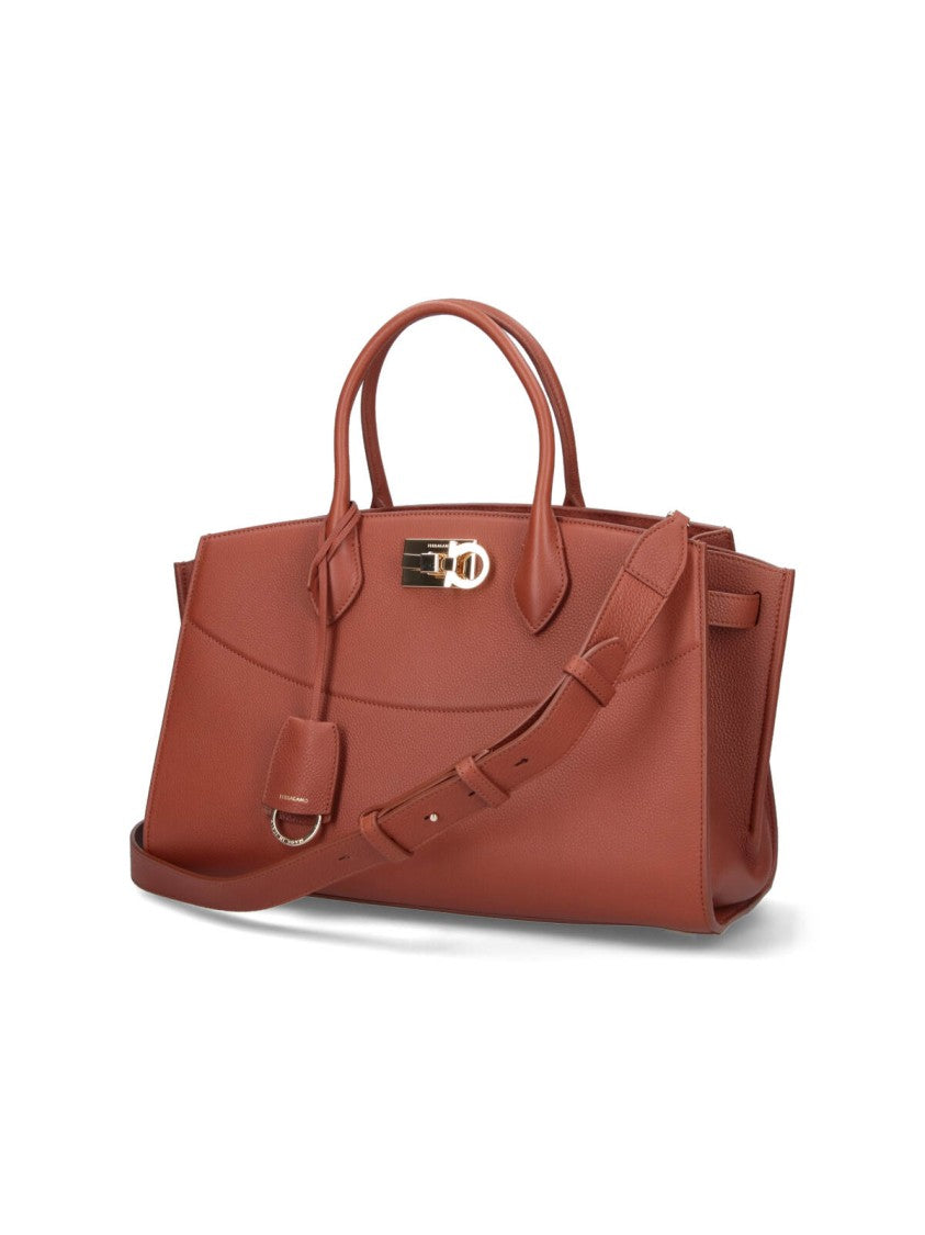 Ferragamo Studio Soft Large Bag – Brown