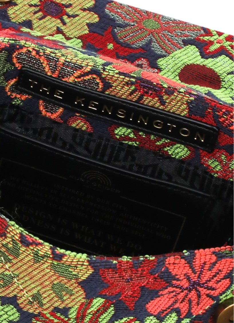 Kurt Geiger Multicolor Kensington Floral Eagle Head Shoulder Bag