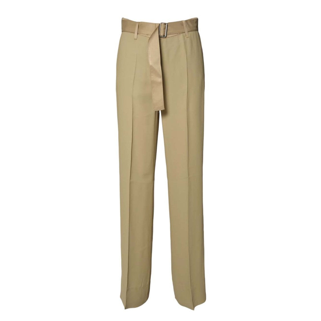 Room 52 Lara Beige Viscose Trousers With Belt