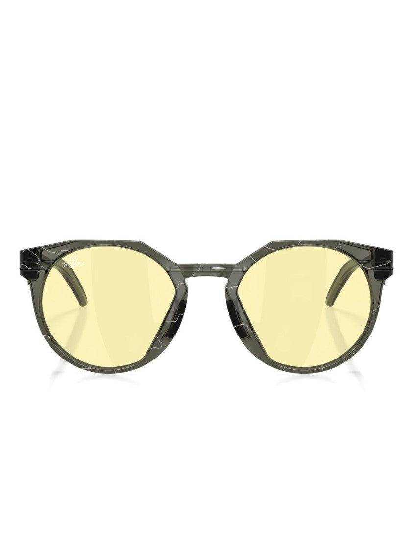 Oakley Round Frame Sunglasses With Grey Tinted Lenses