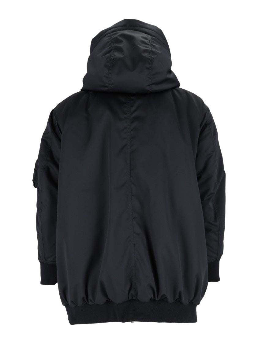 Aspesi Padded Voluminous Jacket With Adjustable Collar And Multiple Pockets