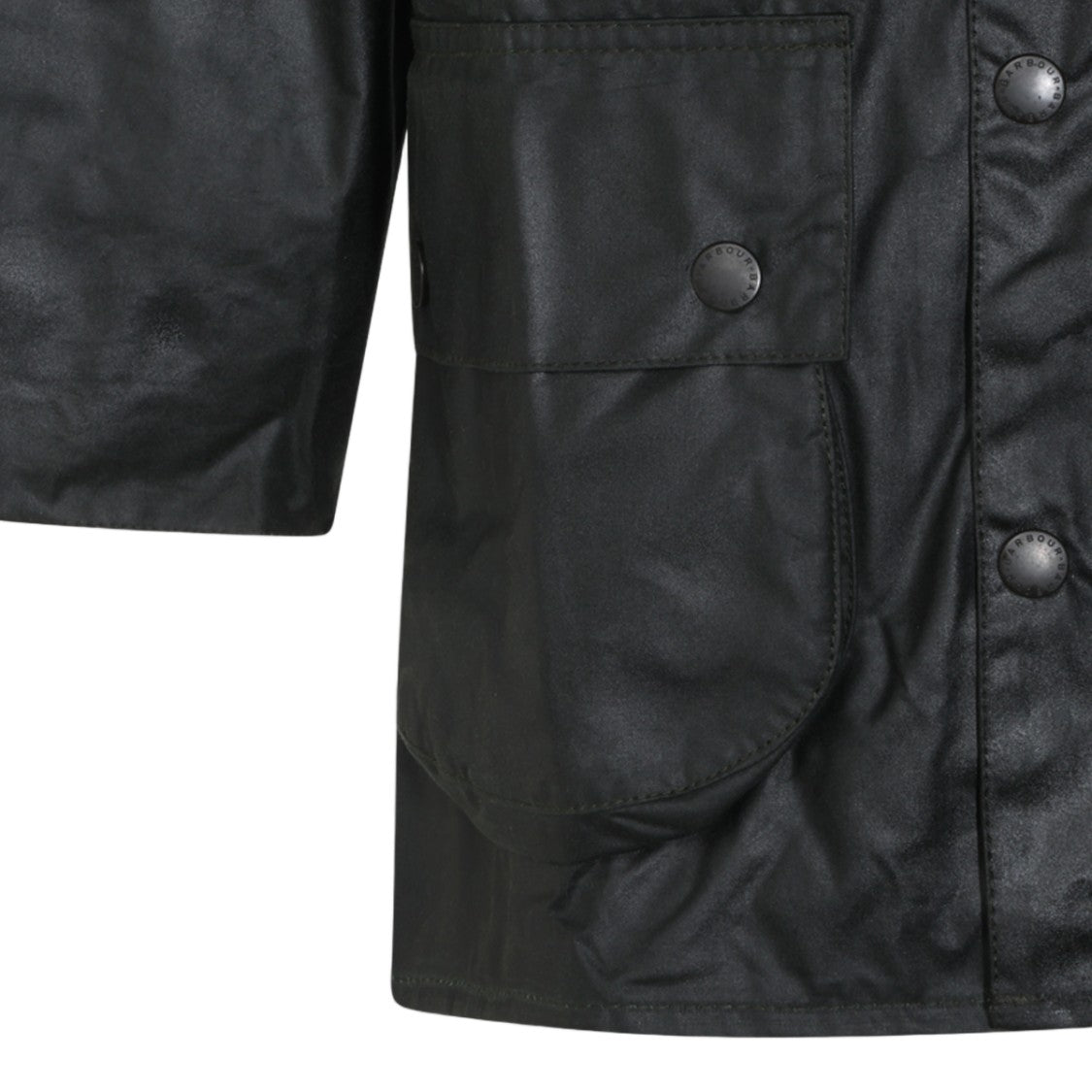 Barbour Matte Black Corduroy Collar Casual Jacket