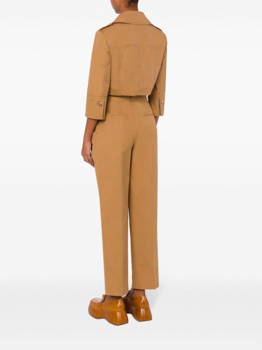 Moschino Cropped Brown Jacket