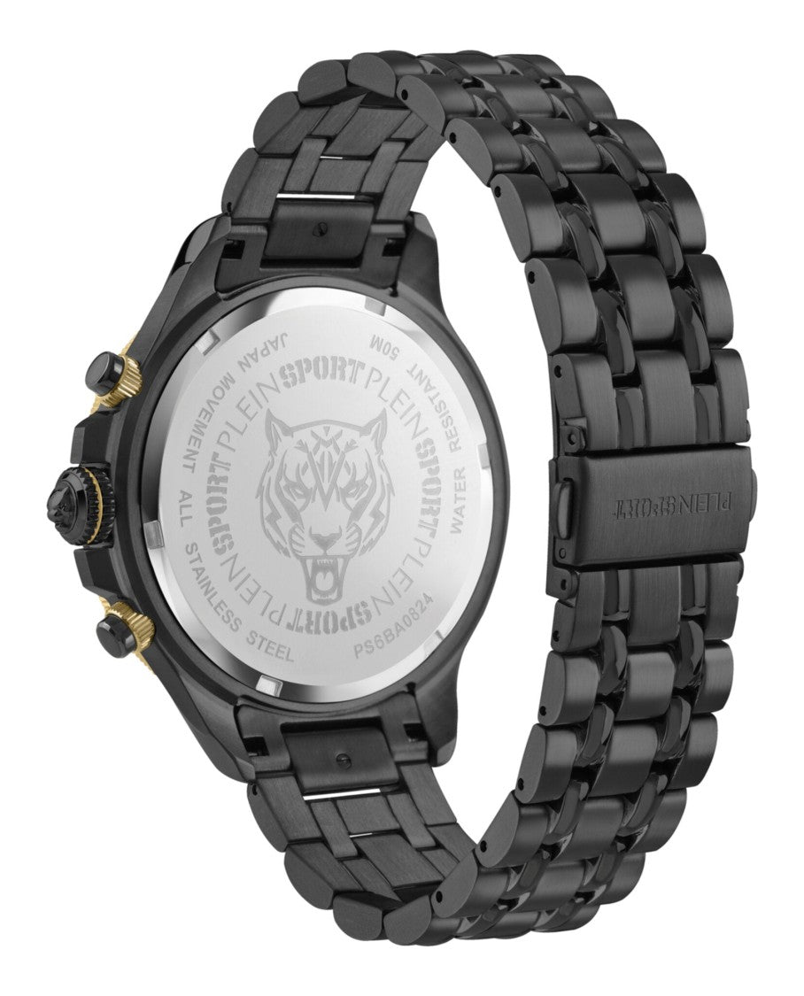 Plein Sport Warrior Tech Chronograph Watch Featuring Precision Engineering