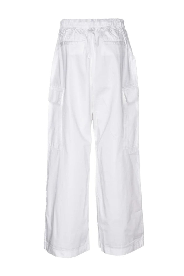 Replay Wide-Leg Palazzo Cargo Pants With High Waist And Functional Pockets