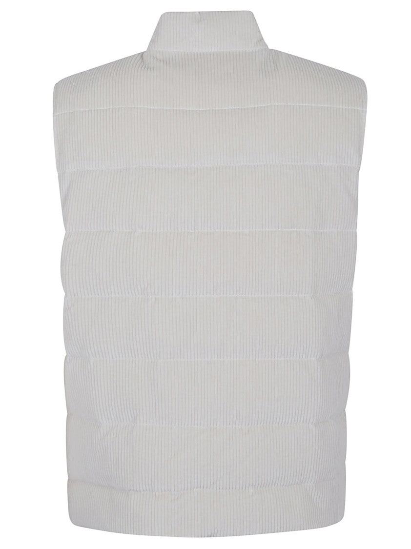 Eleventy Reversible Down Vest With Velvety Suede