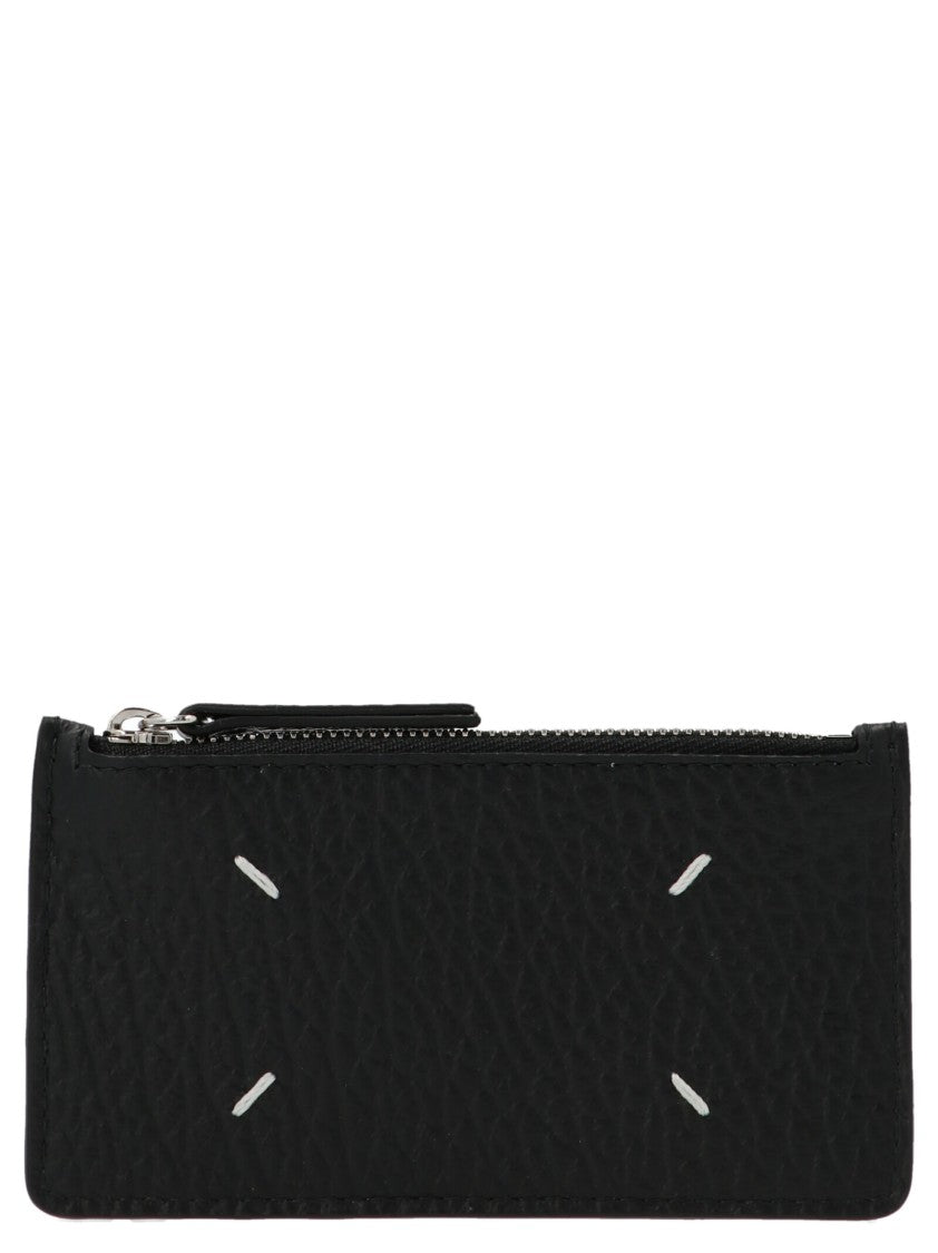 Maison Margiela Tumbled Leather Zipped Cardholder
