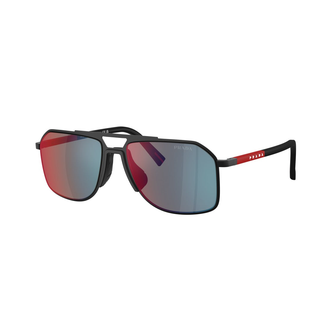 Prada Linea Rossa 0Ps B51s Double Bridge Metal Sunglasses