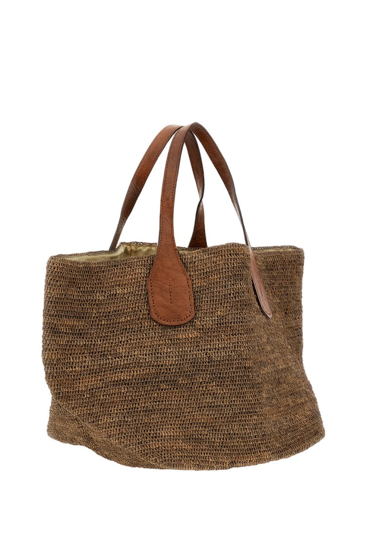 Ibeliv Brown Tokyo Ii Raffia Bag