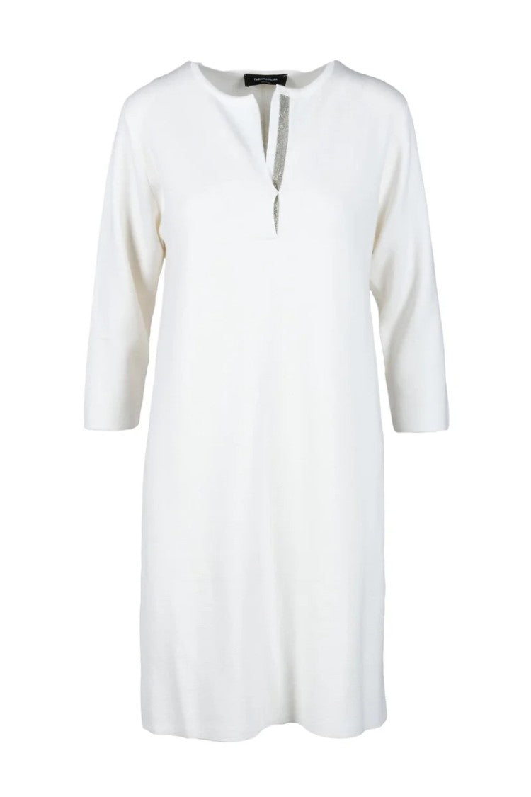 Fabiana Filippi Virgin Wool Dress - White