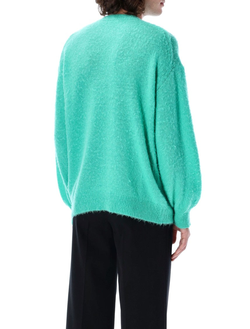 Auralee Brushed Wool Cashmere Silk Knit Sweater