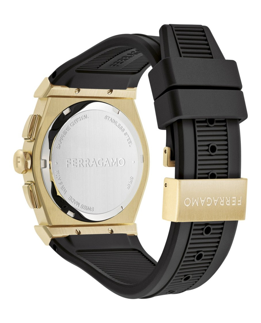 Ferragamo Vega Chrono Silicone Watch