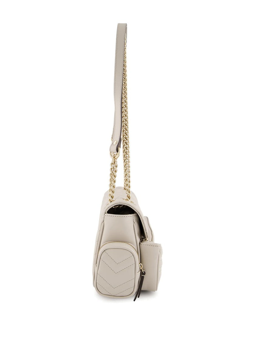 Gucci Black Marmont 2 Multi-Pocket Leather Bag