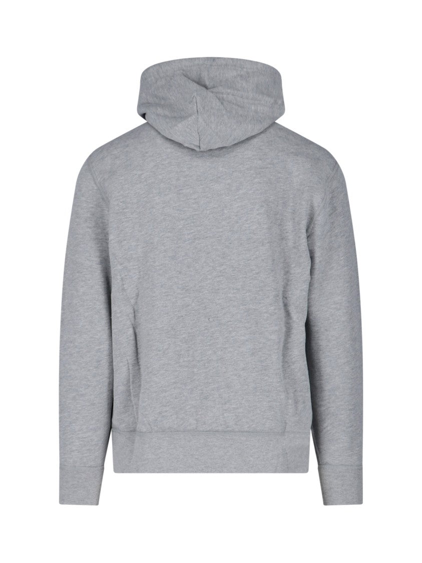 Polo Ralph Lauren Hoodie, In Grey Cotton Blend
