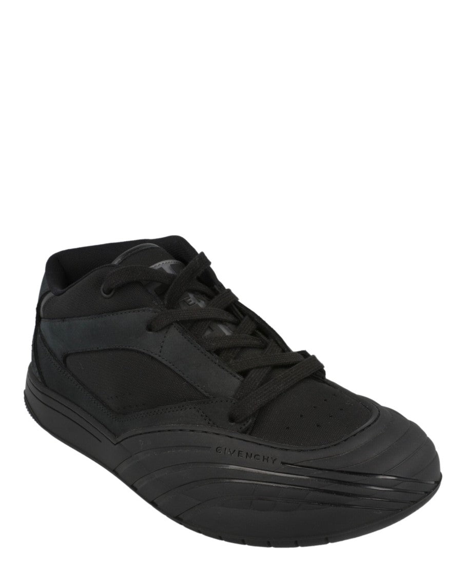 Givenchy Suede Trimmed Mid-Top Sneakers