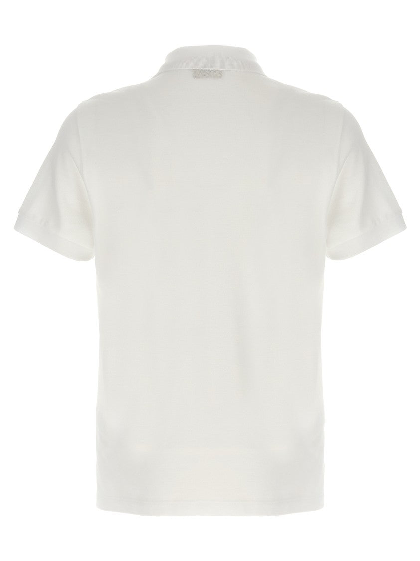 Fendi Ff Metallic Logo Polo Shirt