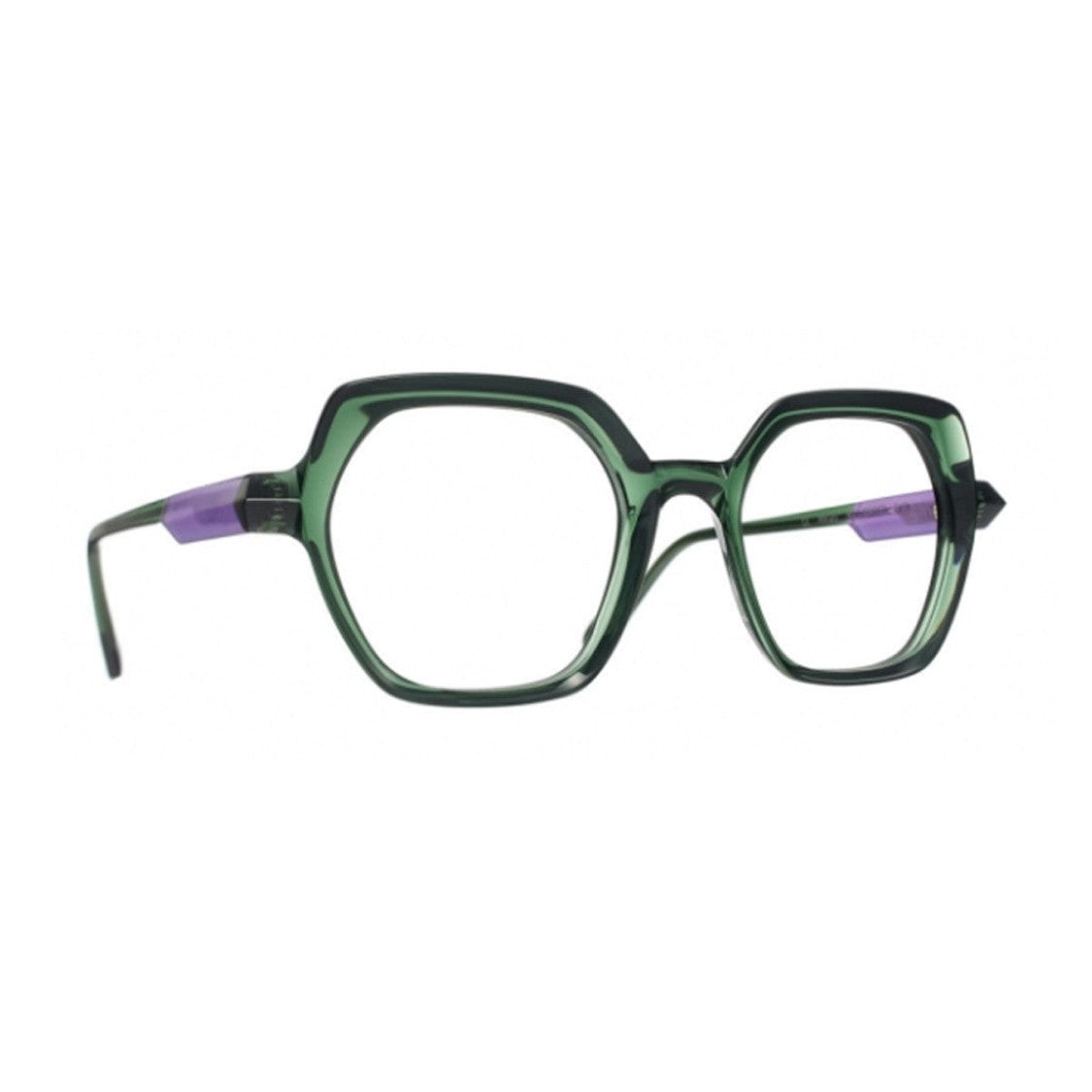 Caroline Abram Green Mabel Acetate Geometric Sunglasses