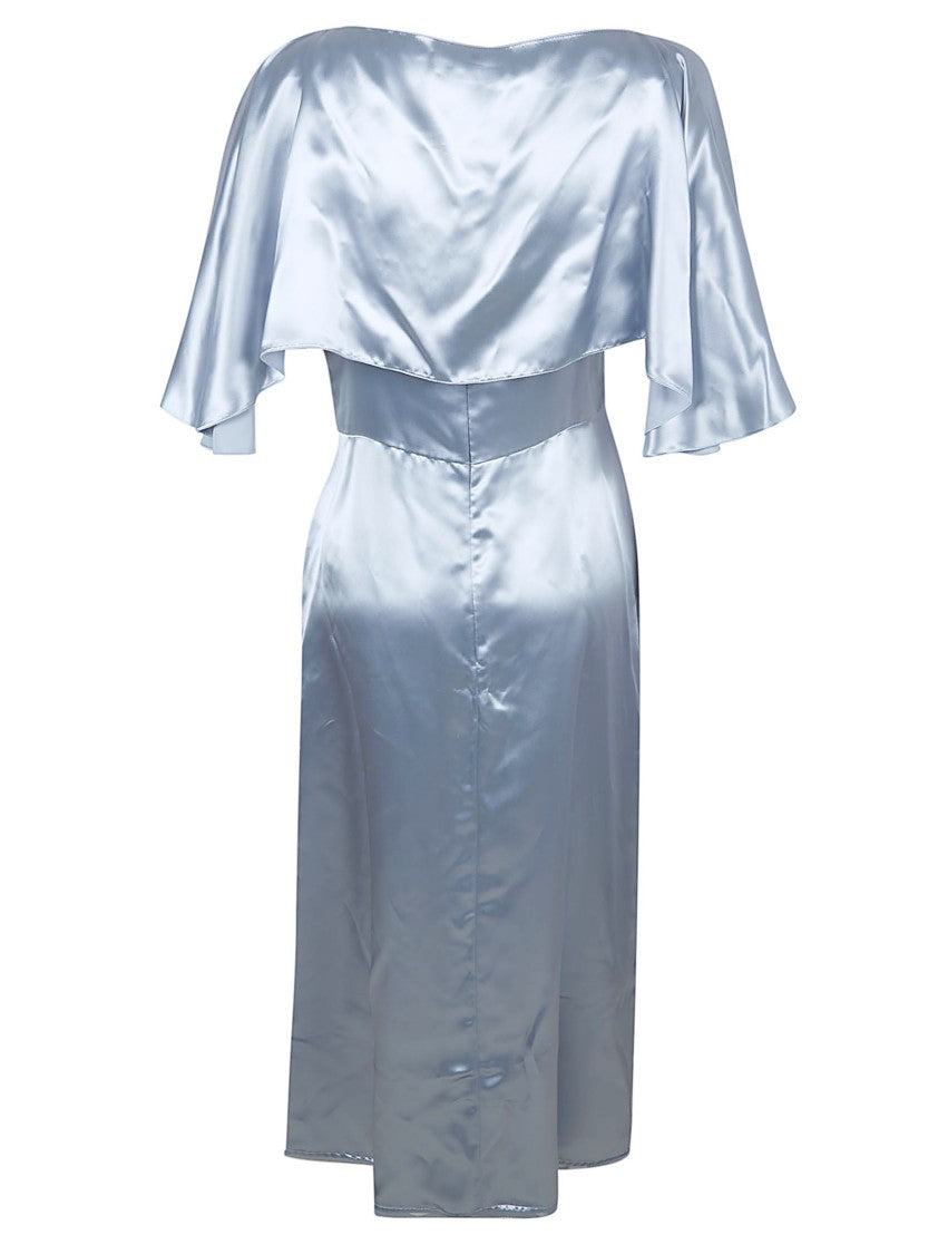 Fabiana Filippi Light Blue Midi Dress