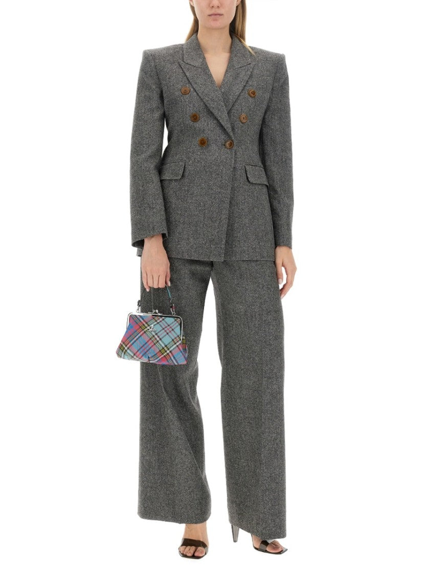 Vivienne Westwood Double-Breasted Wool Jacket With Contrasting Buttons