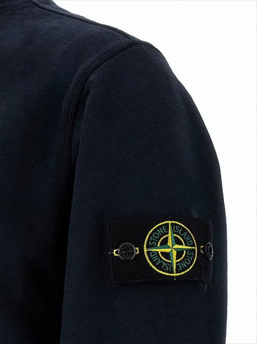 Stone Island Long-Sleeve Crewneck Sweatshirt With Patch Logo