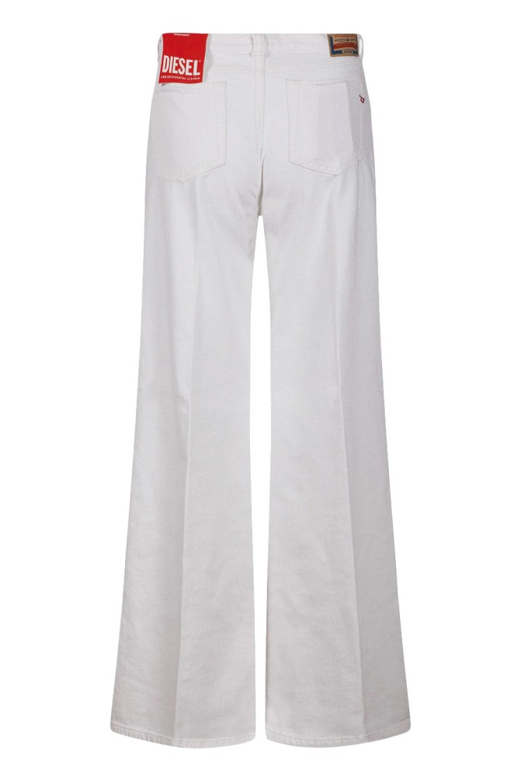 Diesel White Cotton Jeans