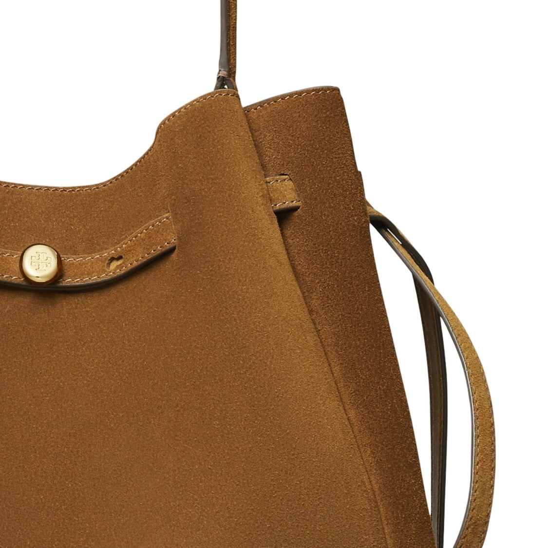 Tory Burch Suede Bag With Magnetic Closure