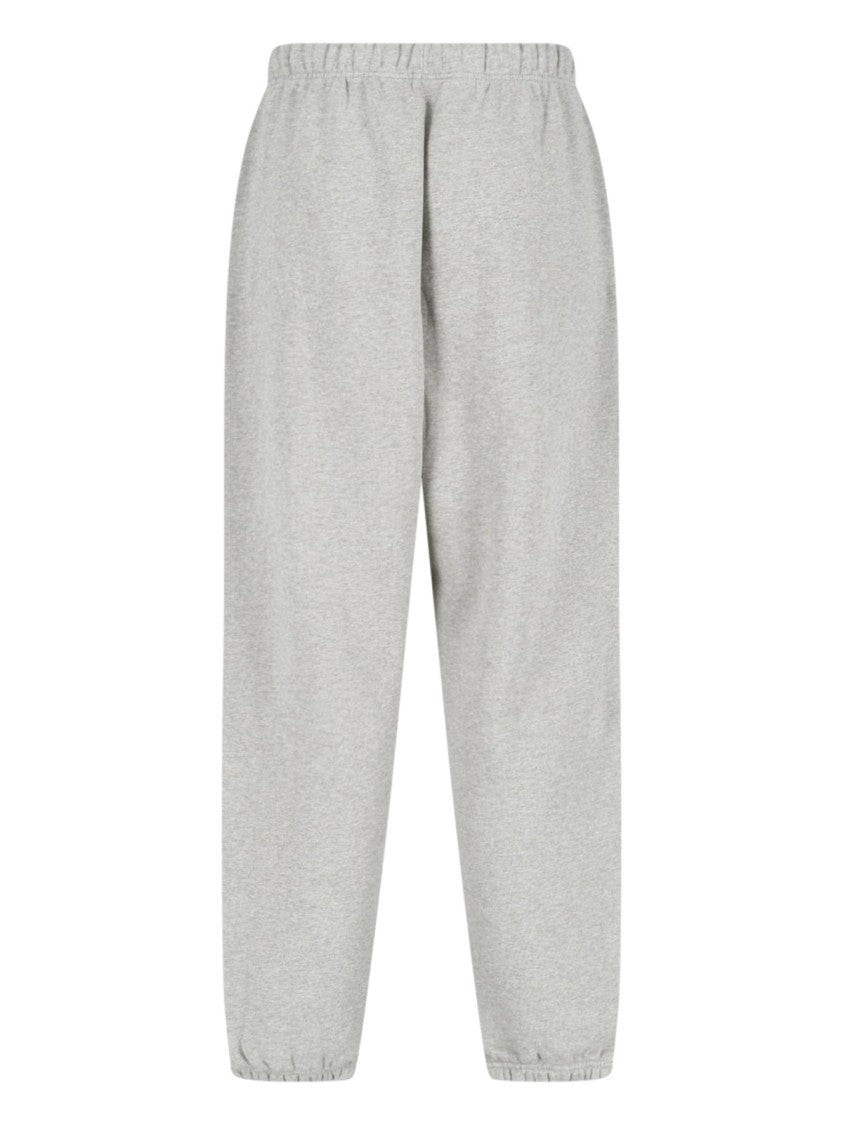 Fear Of God Essentials Grey Relaxed Fit Tonal Embroidered Trousers