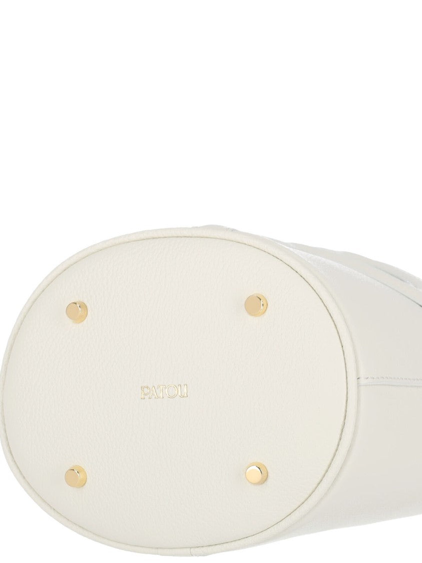 Patou "Jp" Small Bucket Bag – White