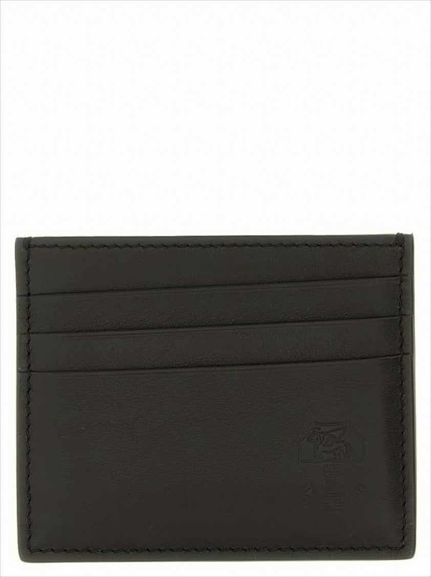 Brunello Cucinelli Refined Black Leather Card Wallet