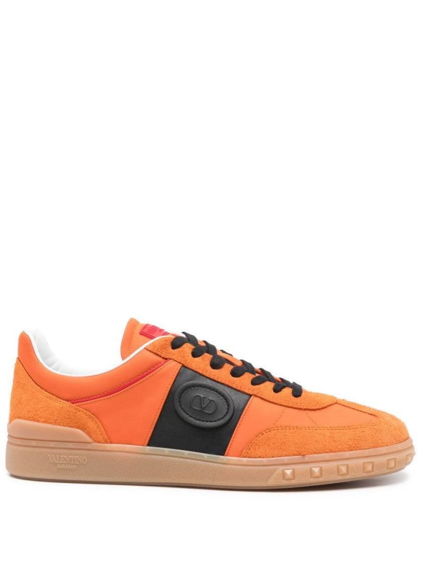 Valentino Garavani Pumpkin Orange Sneakers With Vlogo Signature