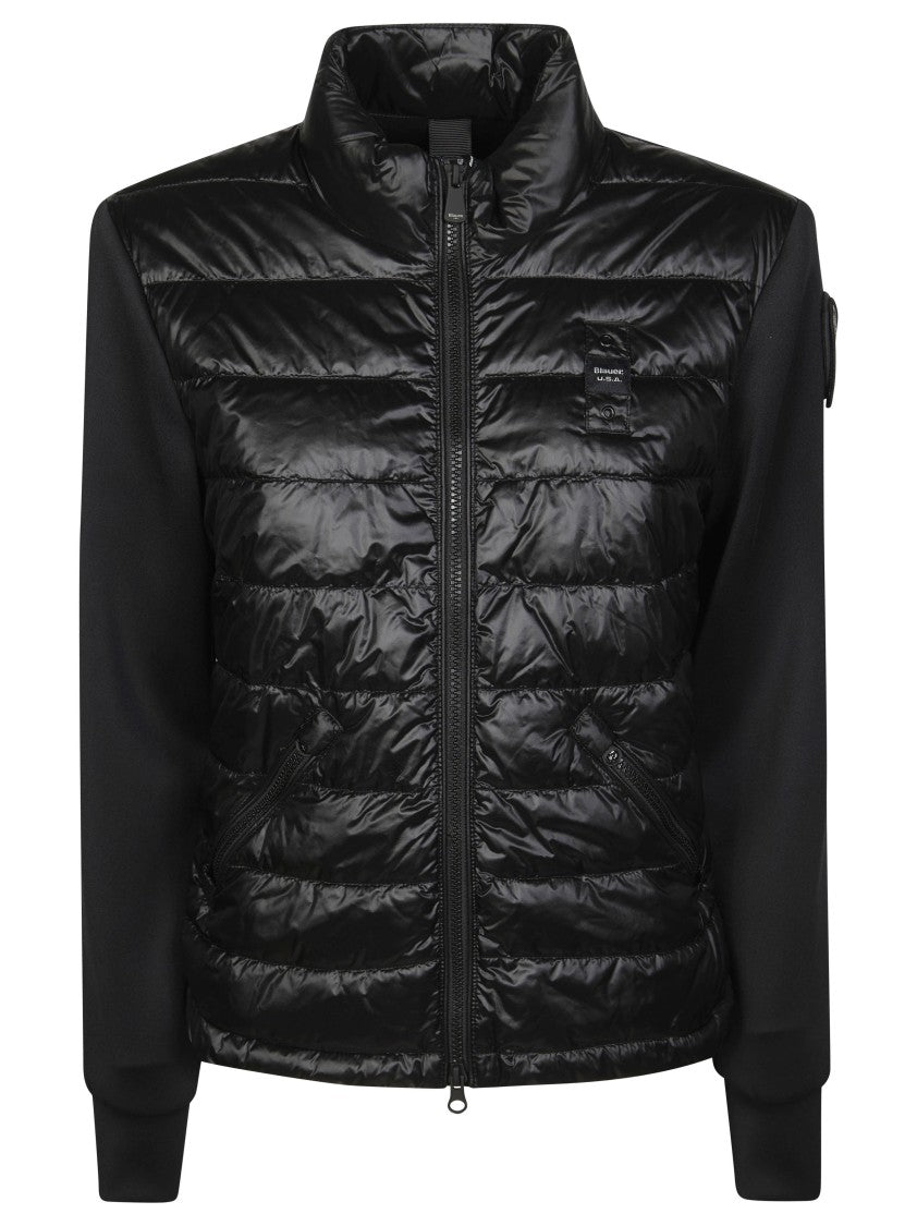 Blauer Black Biker Ny Matte Sleeve Jacket