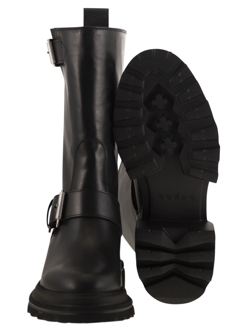 Hogan H674 - Leather Biker