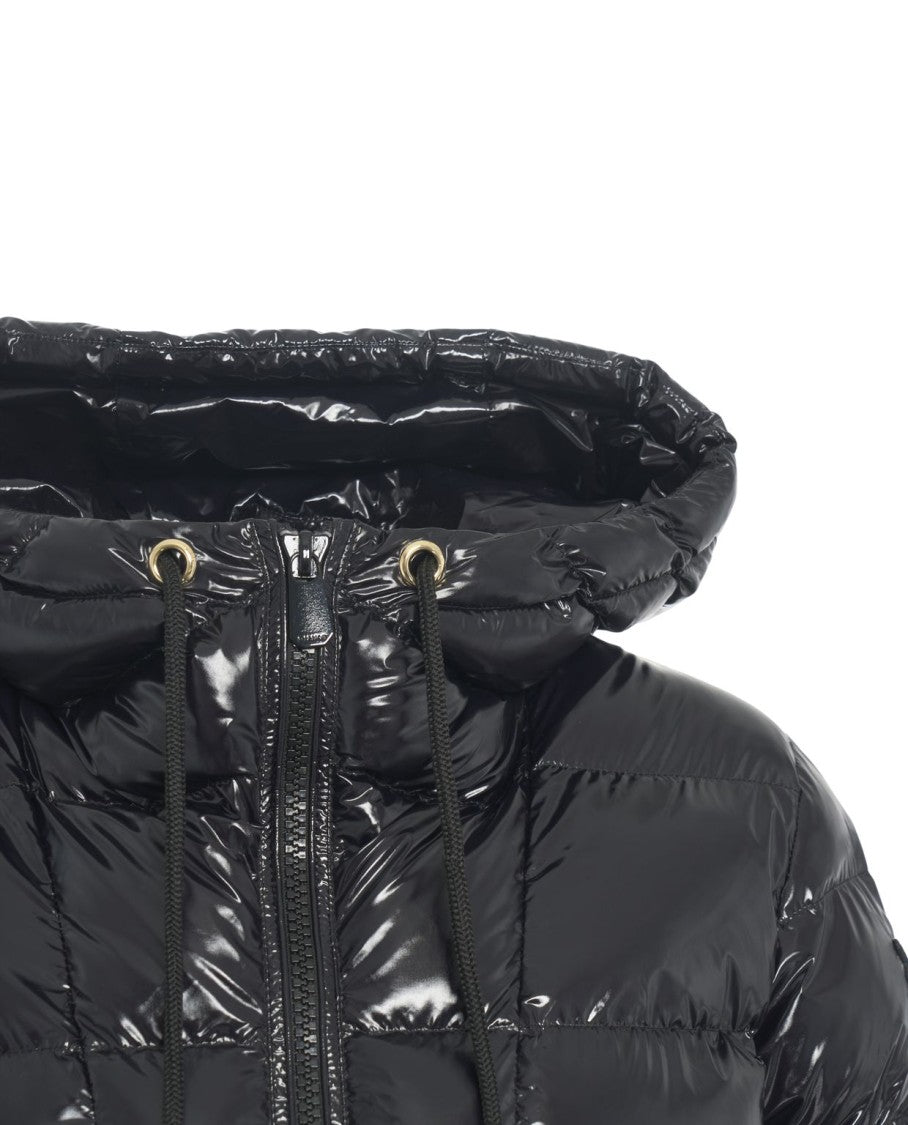 Pinko Quilted Puffer Jacket With Drawstring Hood