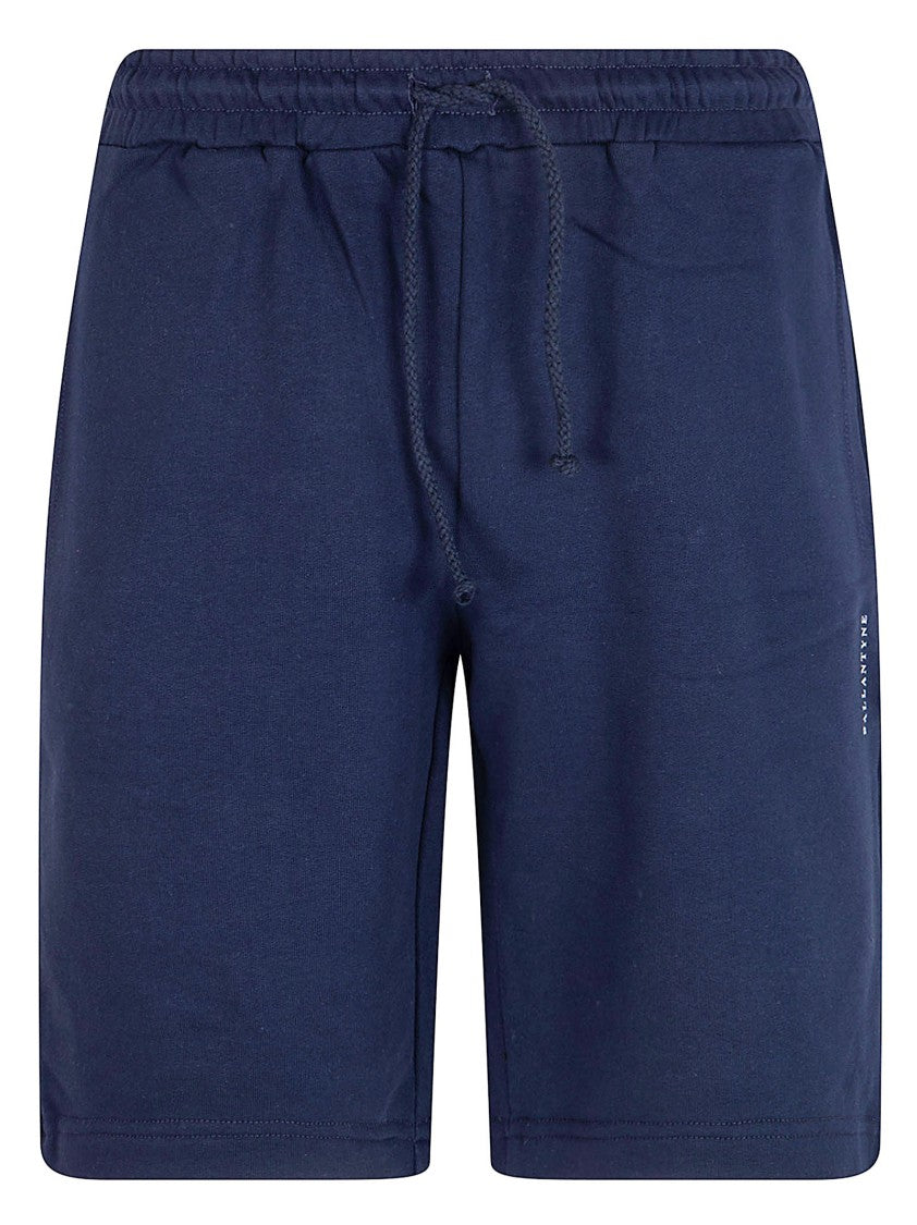 Ballantyne Deep Blue Shorts With Elastic Waistband And Side Pockets