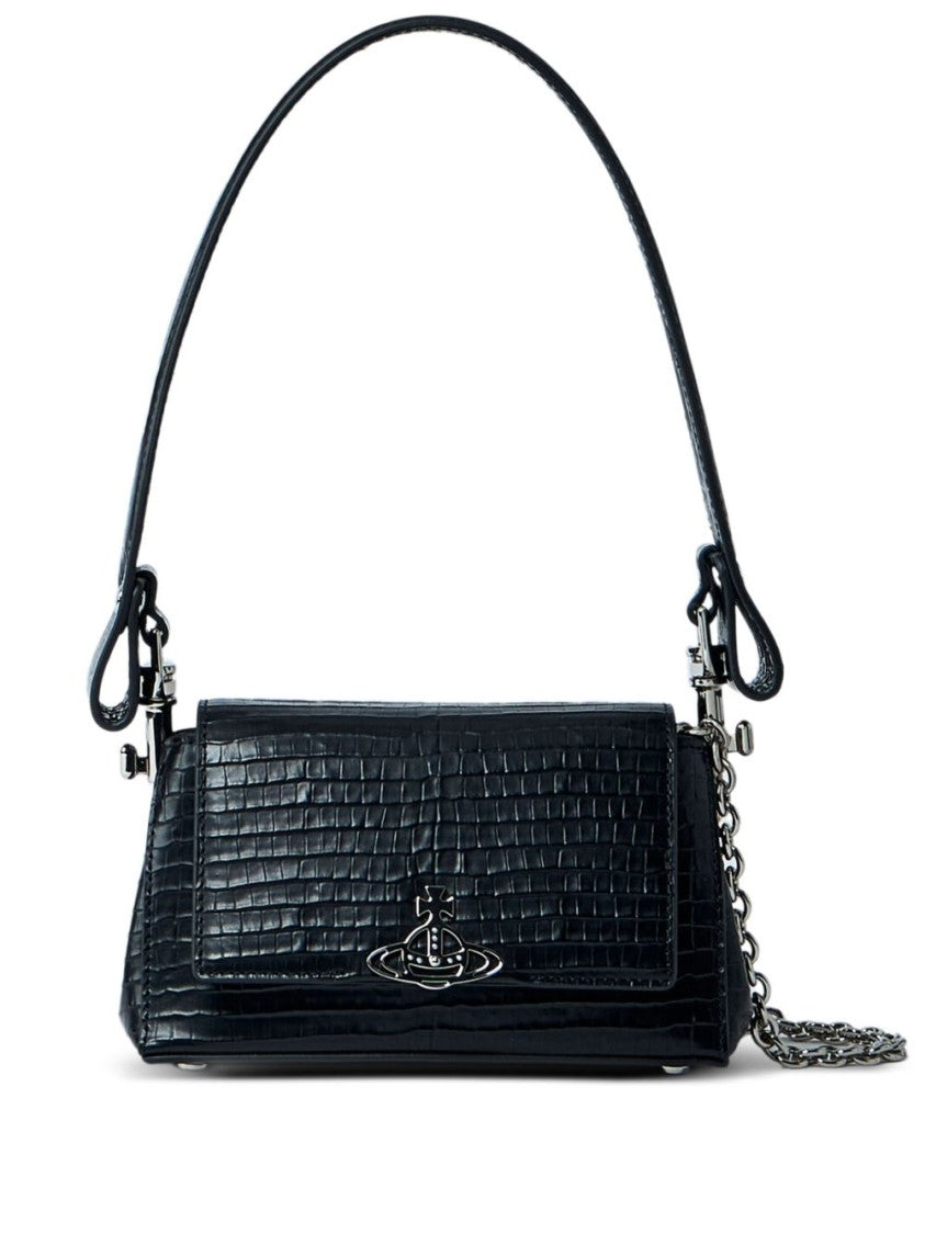 Vivienne Westwood Croc-Embossed Leather Bag