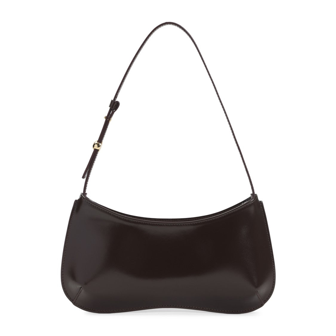Jacquemus Brown Calf Leather Handbag With Adjustable Strap