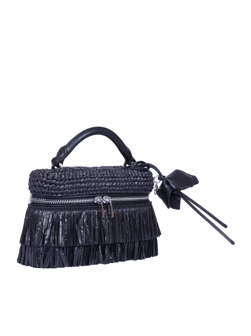 Michael Kors Fringed Extra Small Woven Crossbody Bag