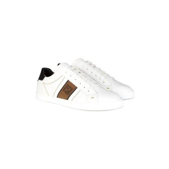 Fendi White Leather Sneakers