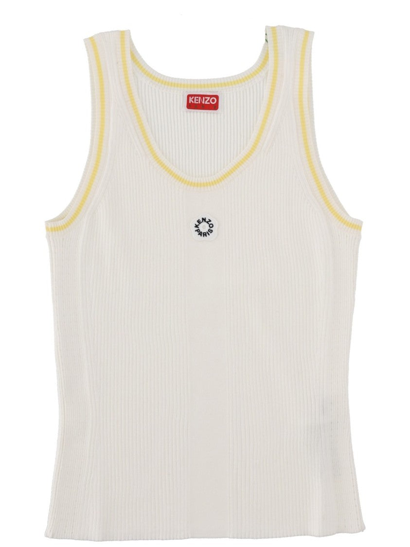 Kenzo Boke Flower Ribbed Viscose Tank Top