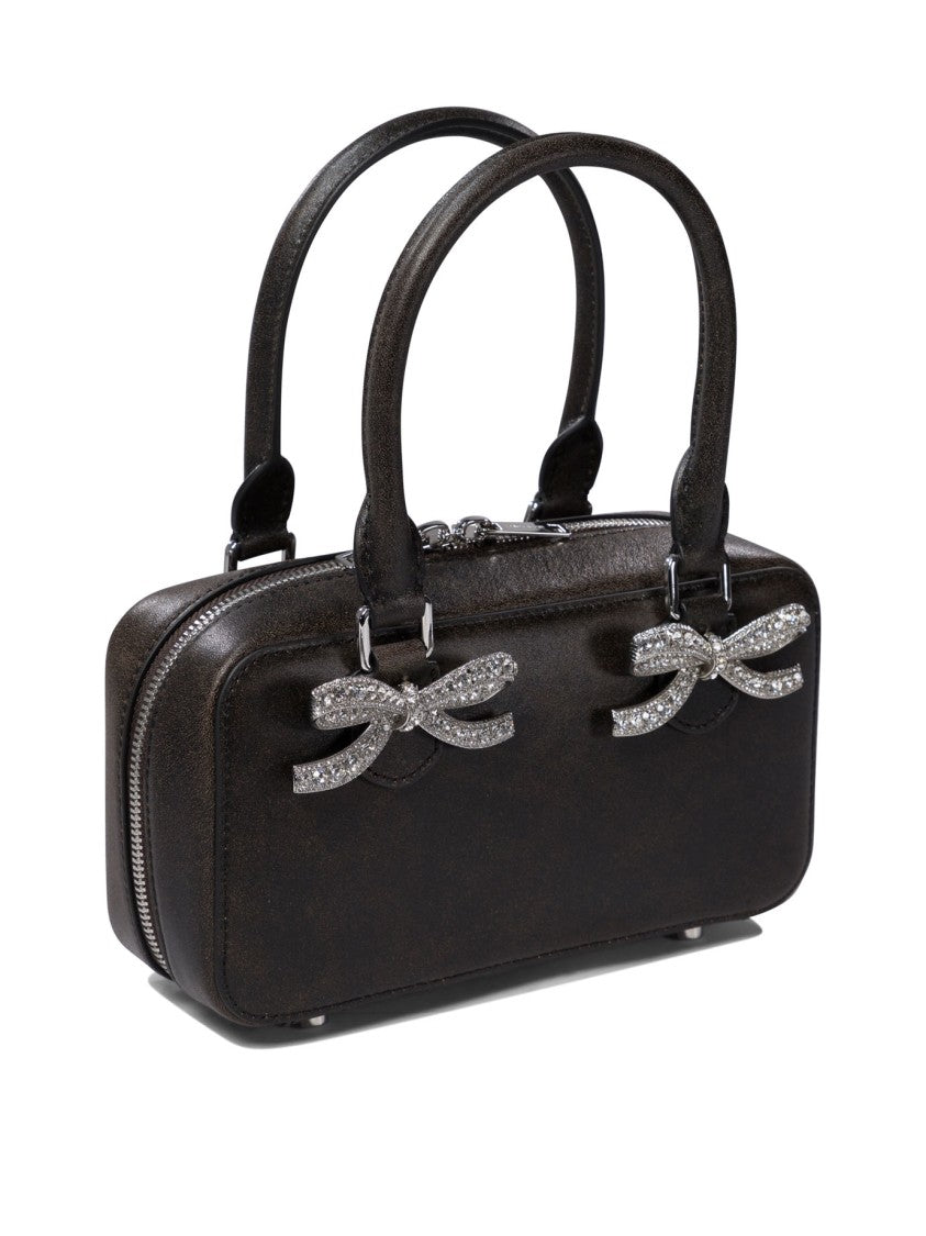 Self-Portrait Rectangular Shoulder Bag With Bow Embellishments