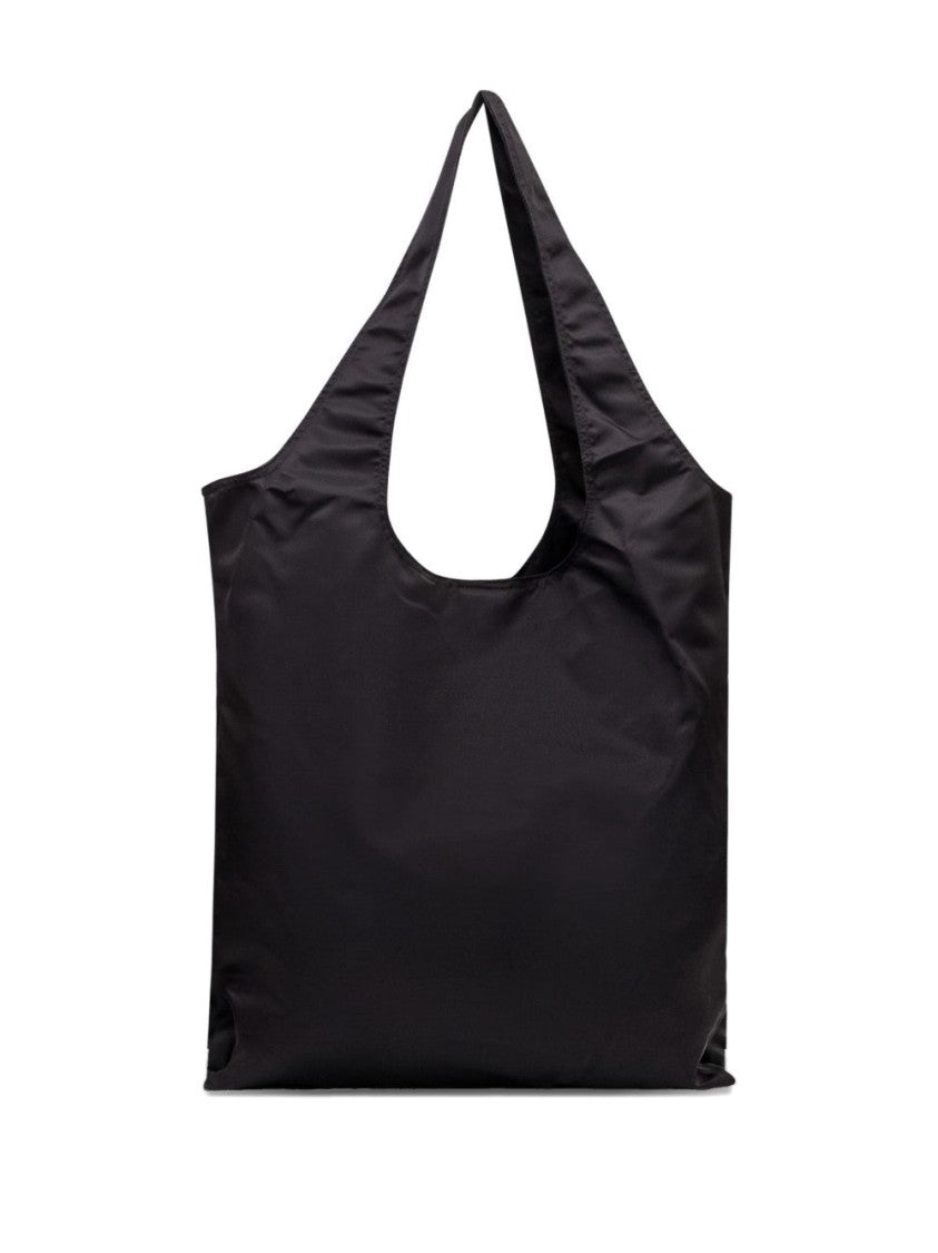 Y-3 Foldable Black Tote Bag With Logo Print