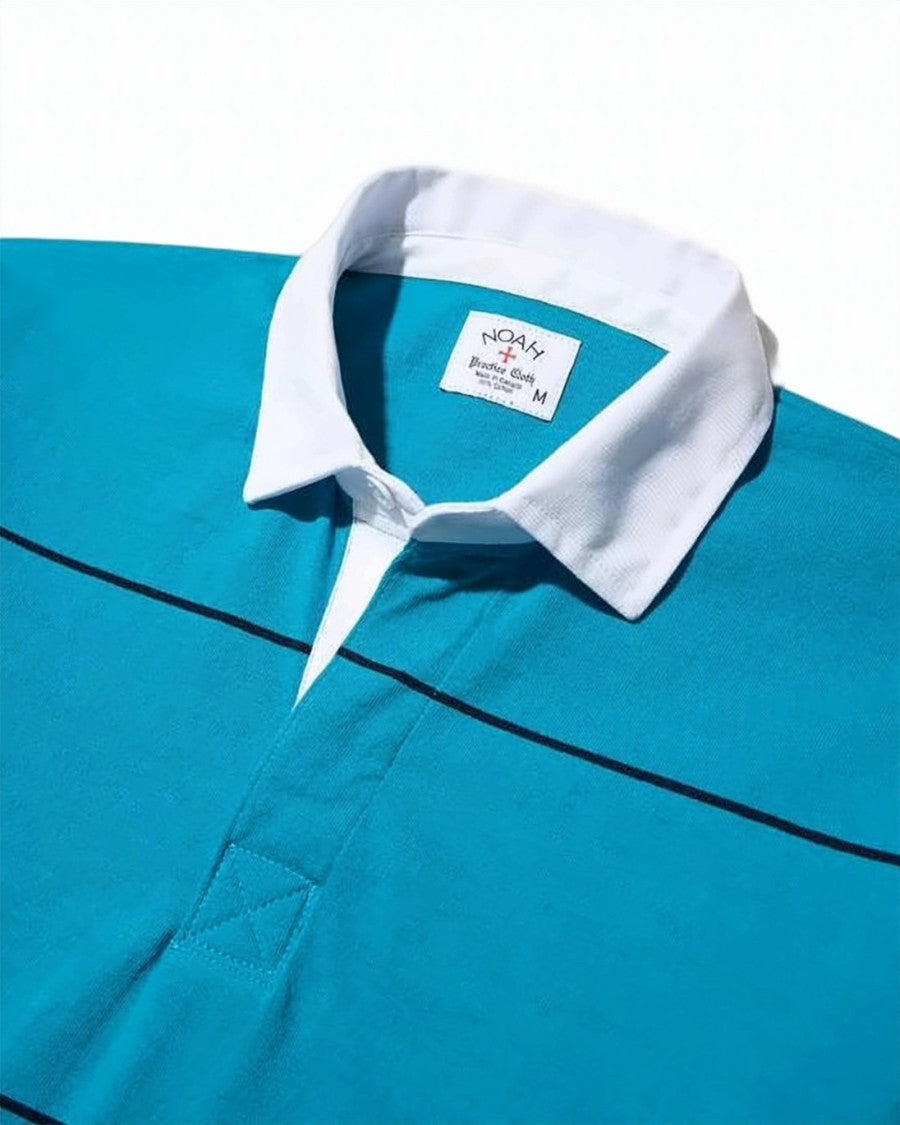 Noah Turquoise Polo Shirt With Contrasting White Collar