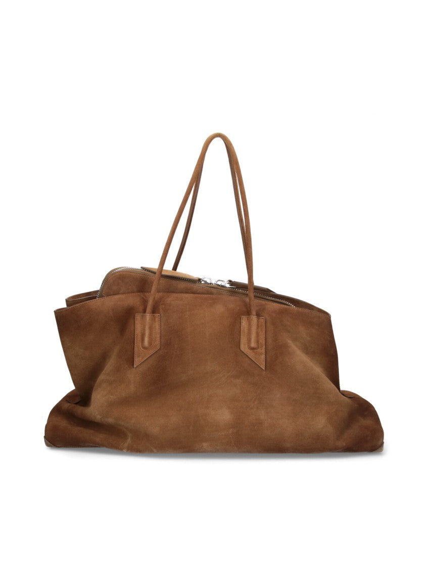 The Attico Large "La Passeggiata" Shoulder Bag – Brown