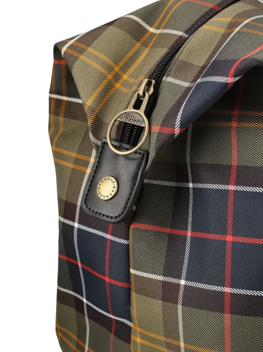 Barbour Torridon Tartan Sturdy Handles Zip Weekend Bag