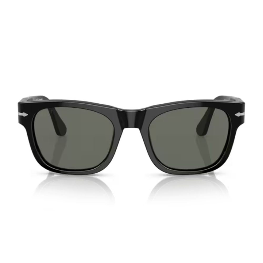 Persol Po3269s Rectangular Black Acetate Sunglasses